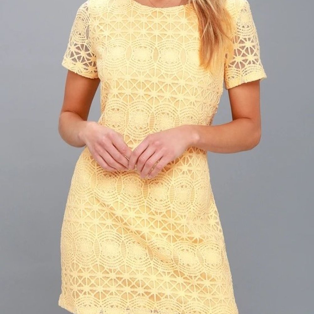 Lulu’s Love You For Eternity-  Lace Shift Dress